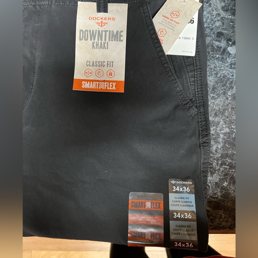 Black Dockers khaki Smartflex 34x36